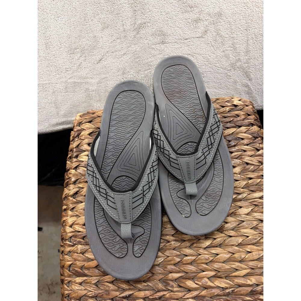 HOBIBEAR Mens Thong Sandals Indoor &Outdoor Beach Flip Flop SizeUS11/EU45 HR5061